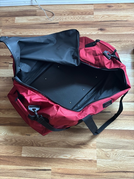 Traveler Giant Red Roller Duffel Bag